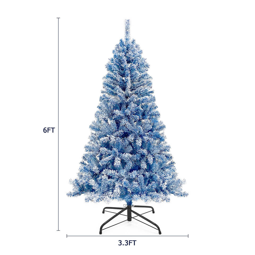 6ft 300pcs LED 750 Branch Tips Artificial Xmas Trees Blue