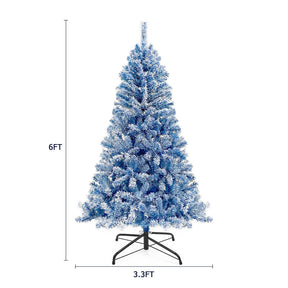 6ft 300pcs LED 750 Branch Tips Artificial Xmas Trees Blue