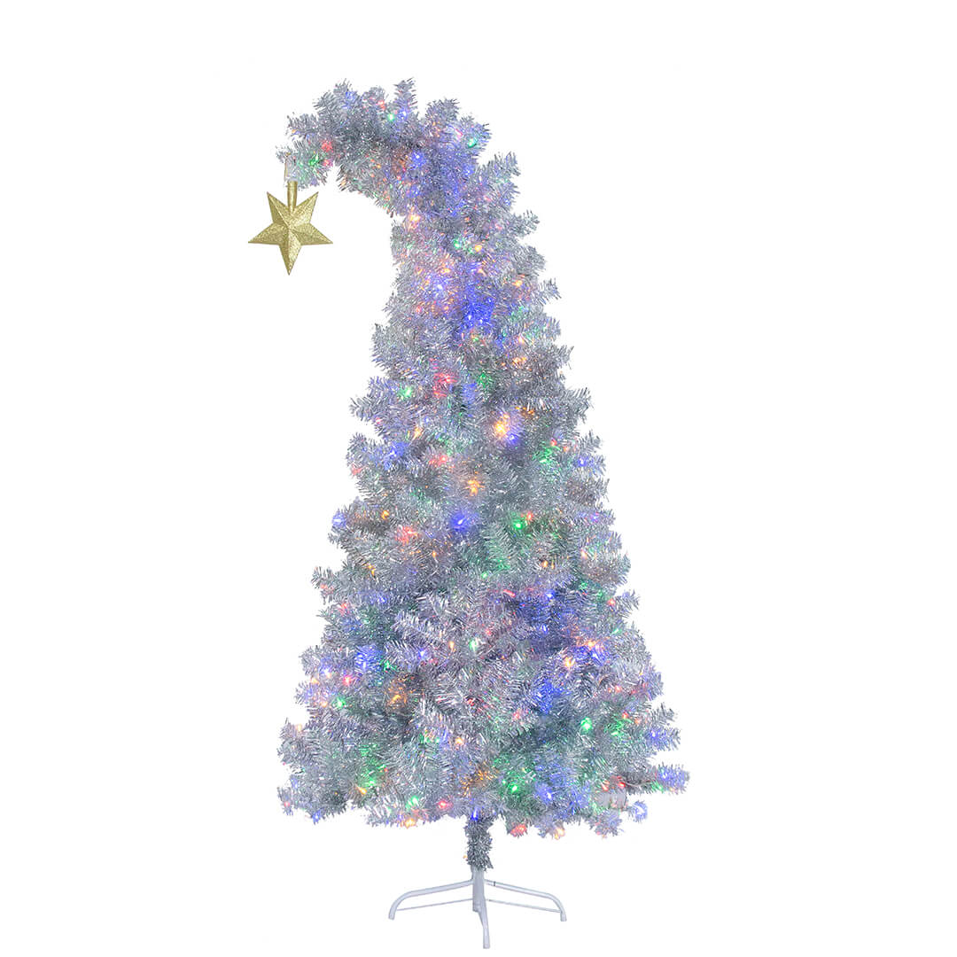 6ft 300pcs Colorful LED 900 Tip Artificial Xmas Trees White