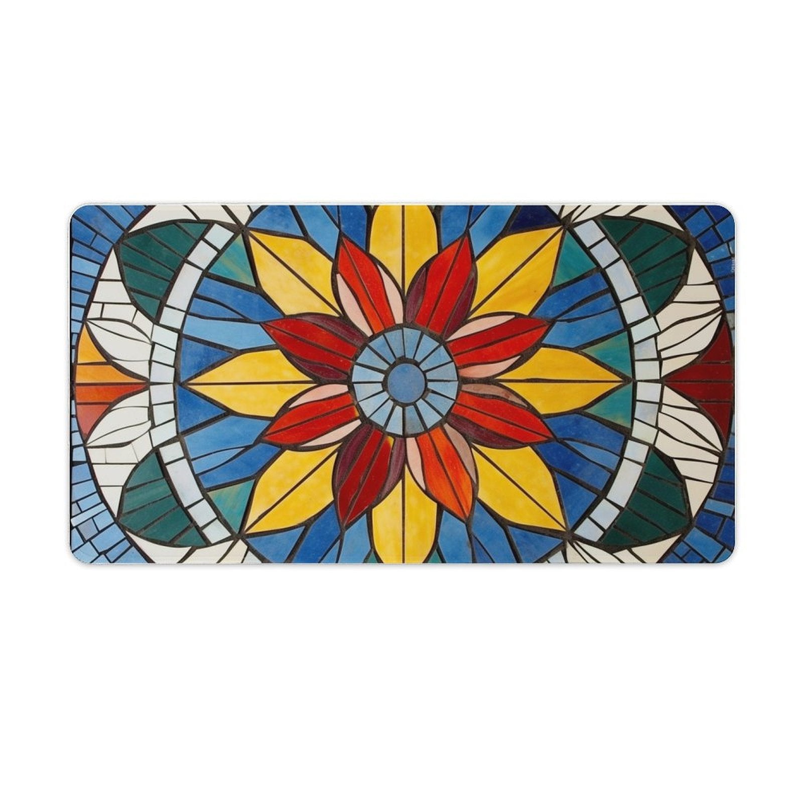 Slip Rubber Mouse Pad with Stitched Edges