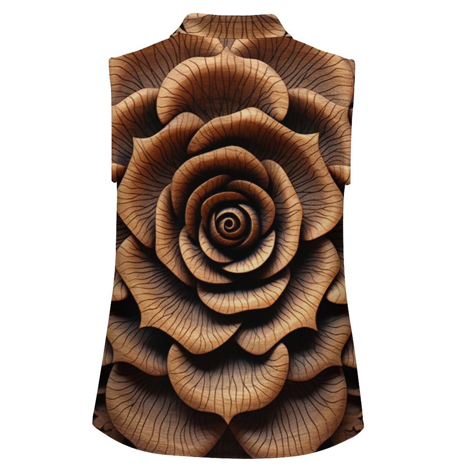 Sleeveless Collared Tank Top 001