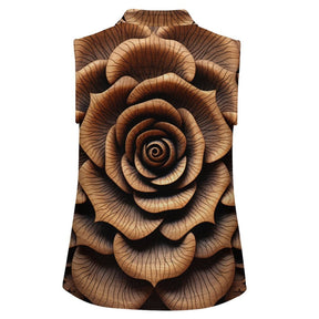 Sleeveless Collared Tank Top 001