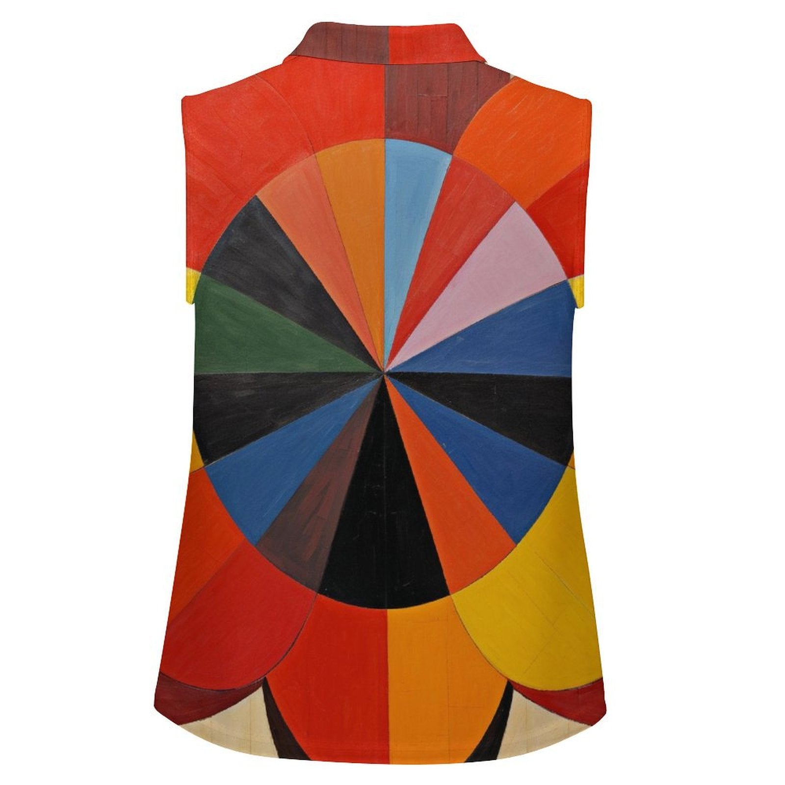 Sleeveless Collared Tank Top 007