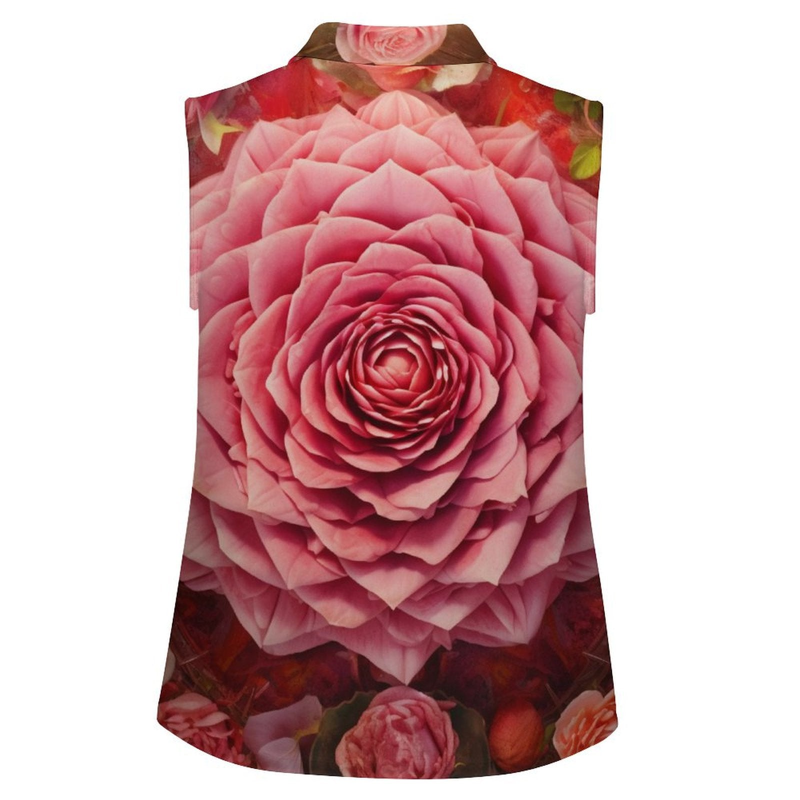Sleeveless Collared Tank Top 057