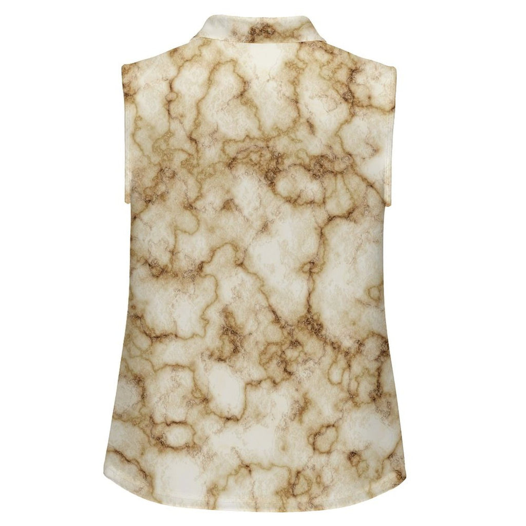 Marble texture Sleeveless Tank Top