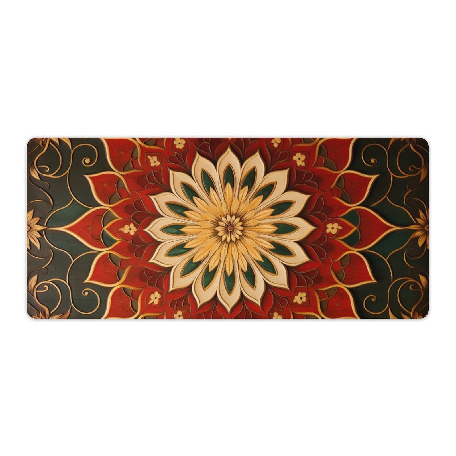 Slip Rubber Mouse Pad with Stitched Edges