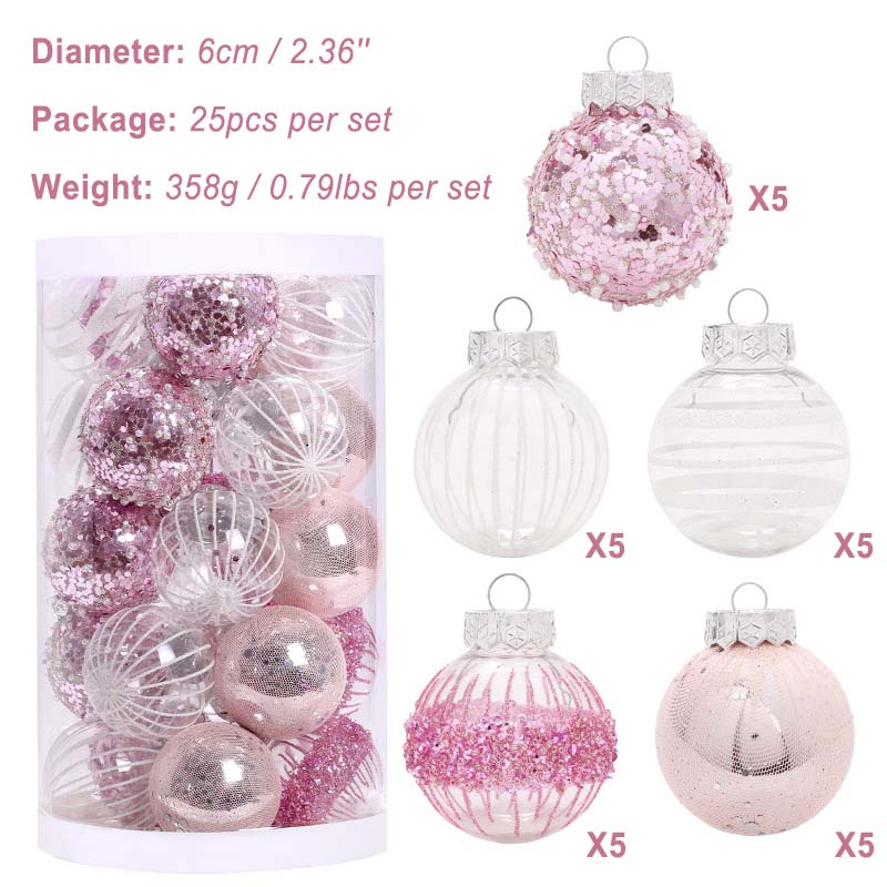 25pcs Christmas Ball Decorations