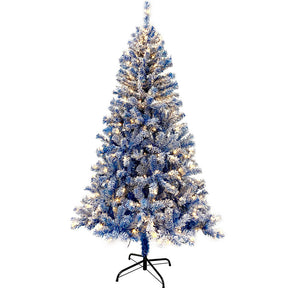 6ft 300pcs LED 750 Branch Tips Artificial Xmas Trees Blue