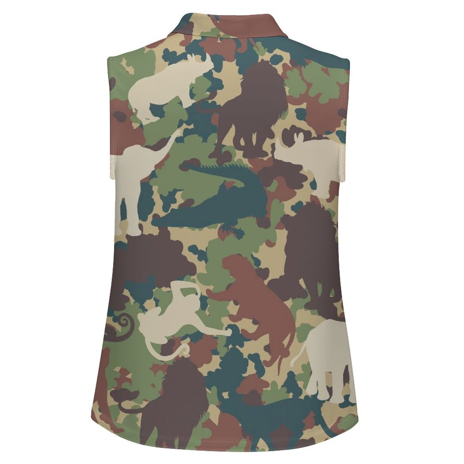 Animal print Sleeveless Tank Top Camouflage Animal