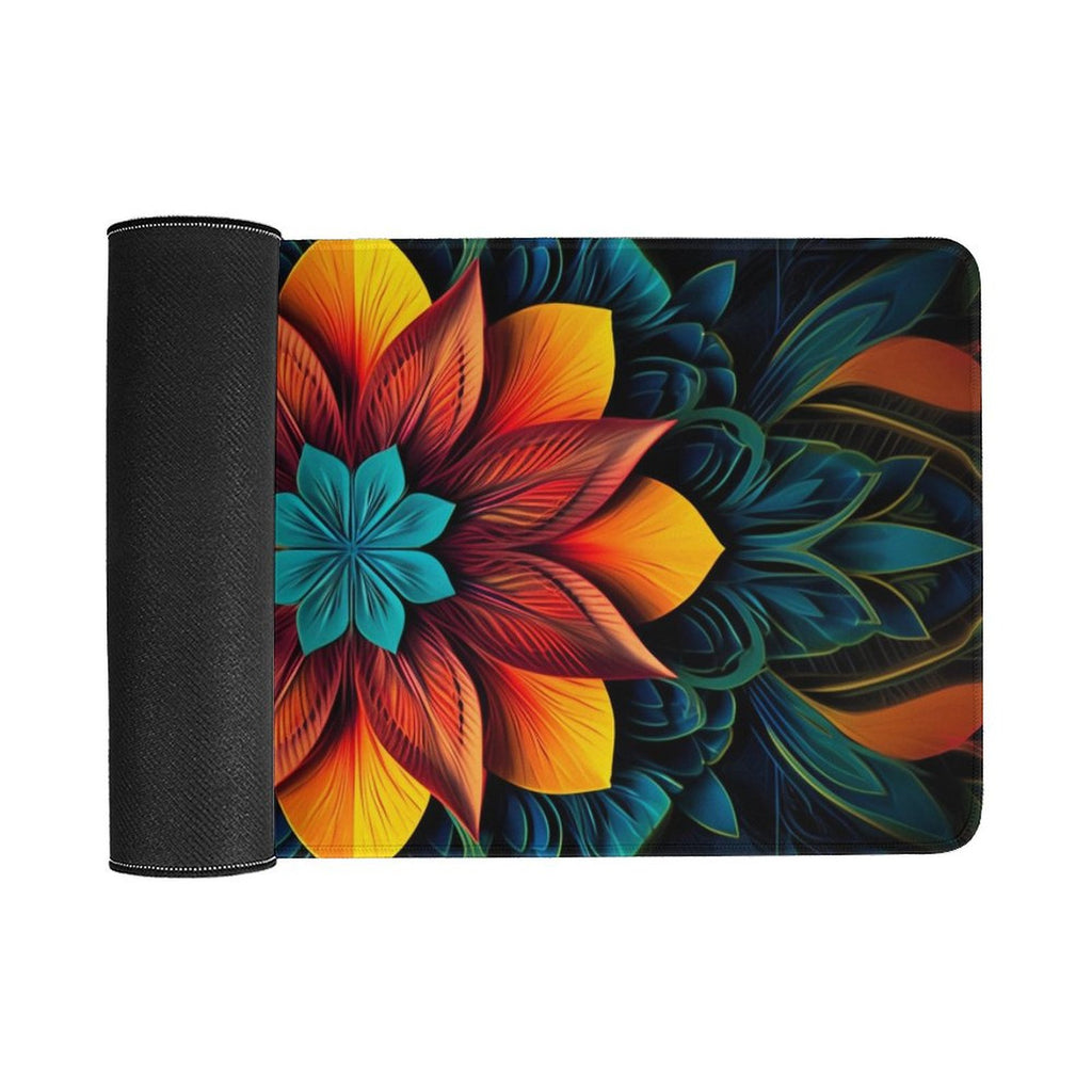Slip Rubber Mouse Pad with Stitched Edges