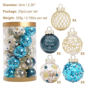 25pcs Christmas Ball Decorations