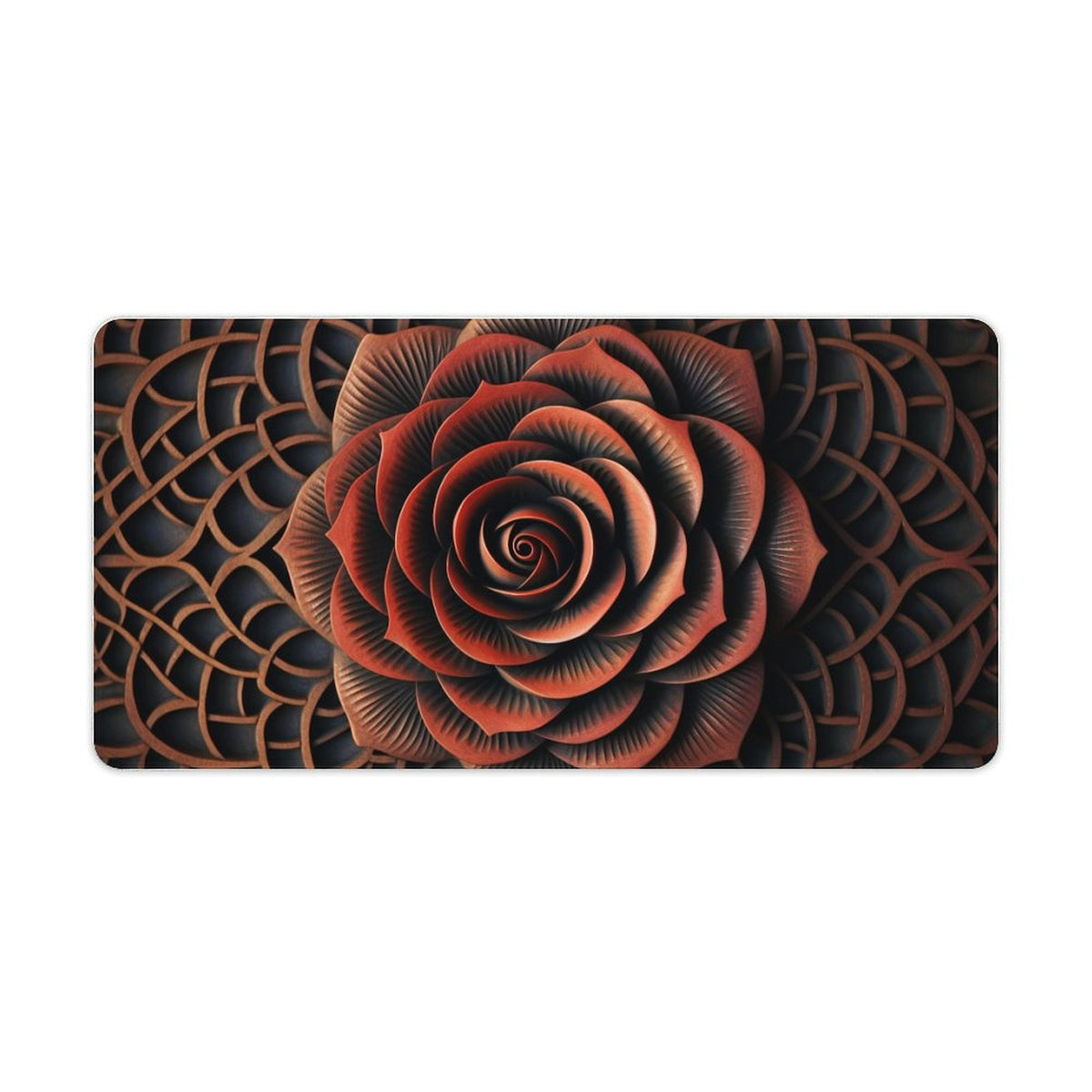 Slip Rubber Mouse Pad with Stitched Edges