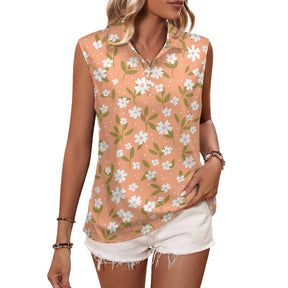 Summer vibes Sleeveless Tank Top Daisy Pattern