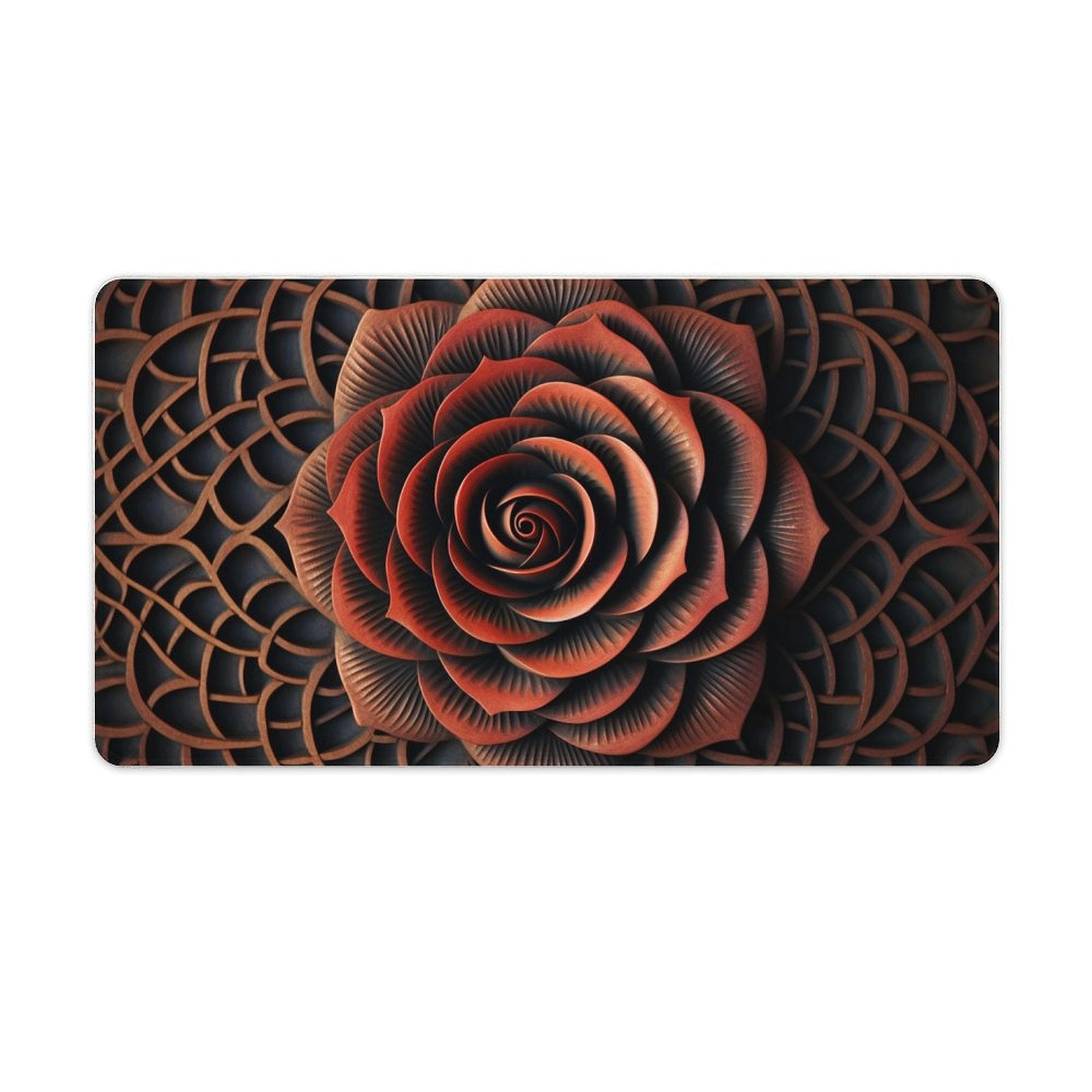 Slip Rubber Mouse Pad with Stitched Edges