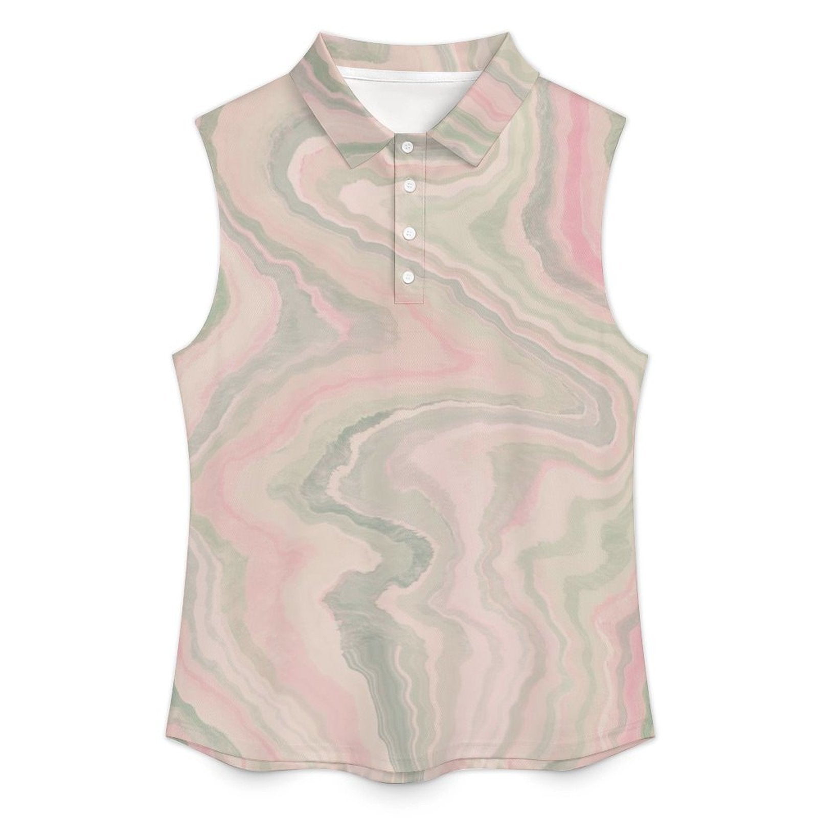 Marble texture Sleeveless Tank Top