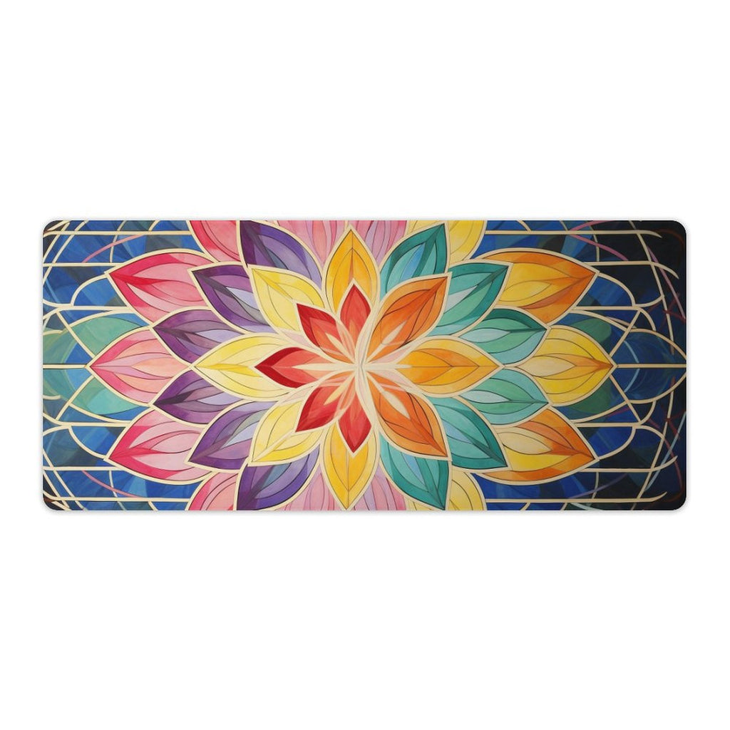 Slip Rubber Mouse Pad with Stitched Edges