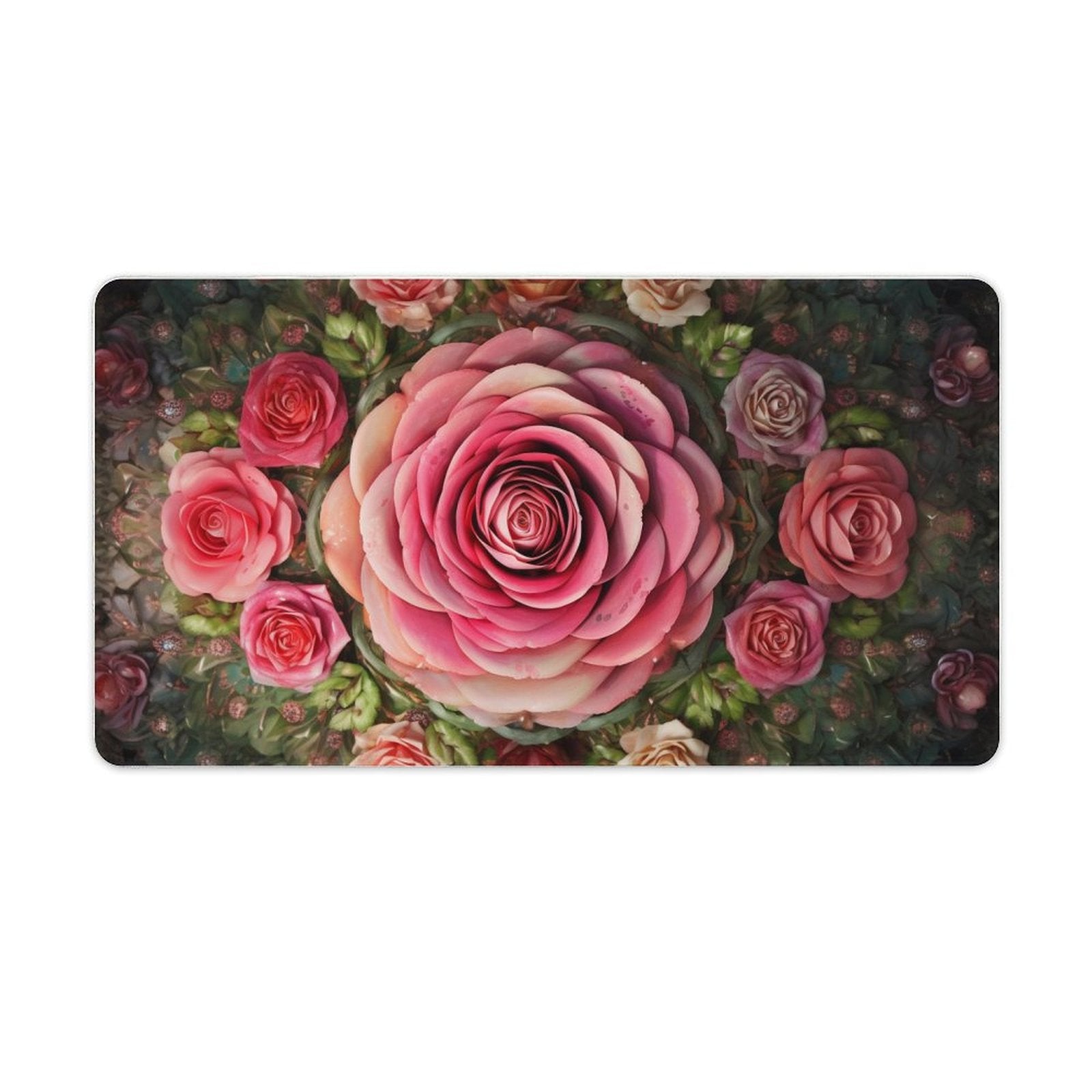 Slip Rubber Mouse Pad with Stitched Edges