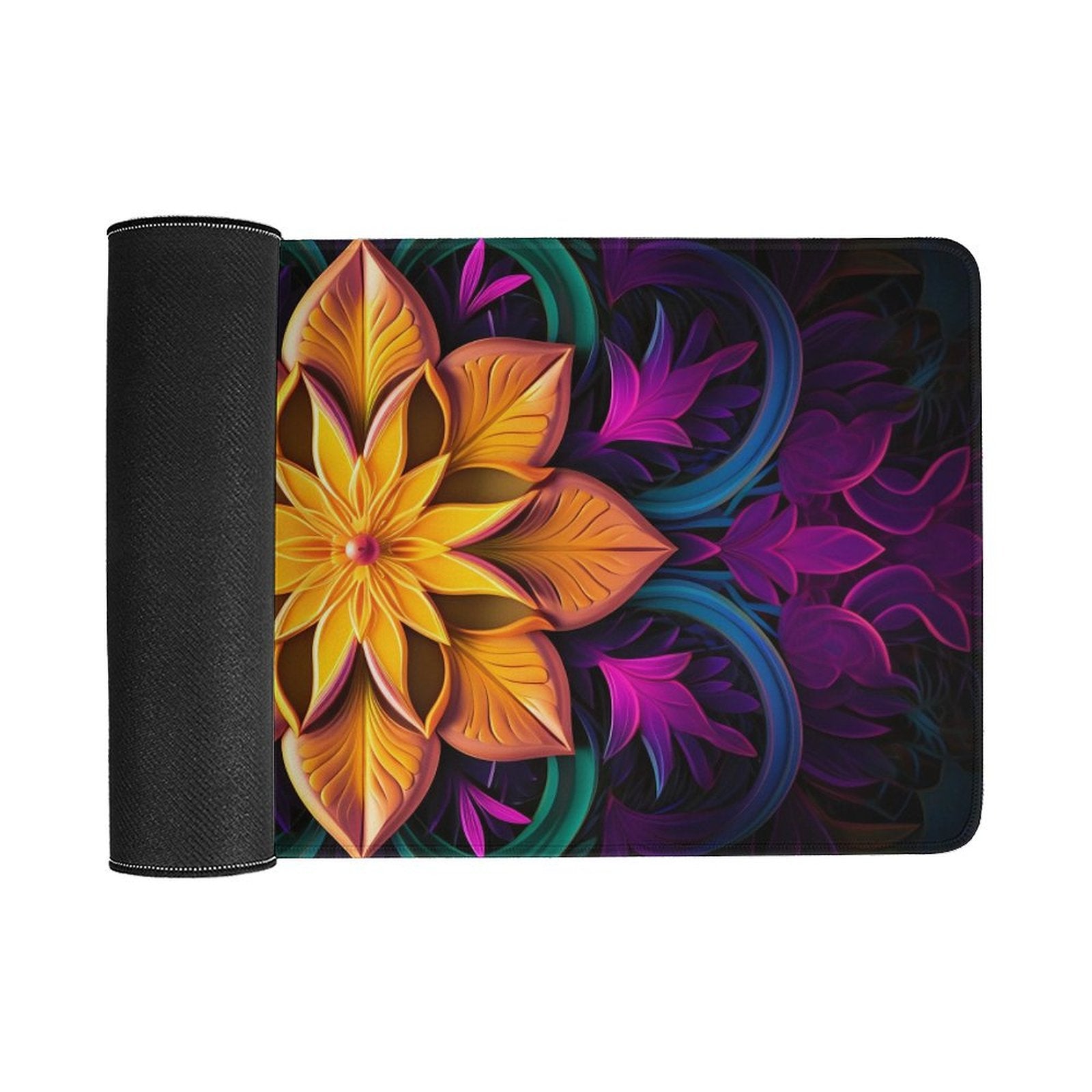 Slip Rubber Mouse Pad with Stitched Edges