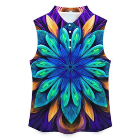 Sleeveless Collared Tank Top 012