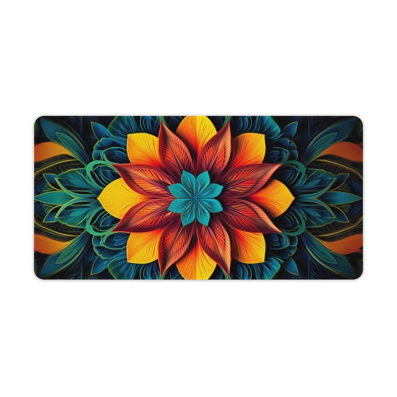 Slip Rubber Mouse Pad with Stitched Edges