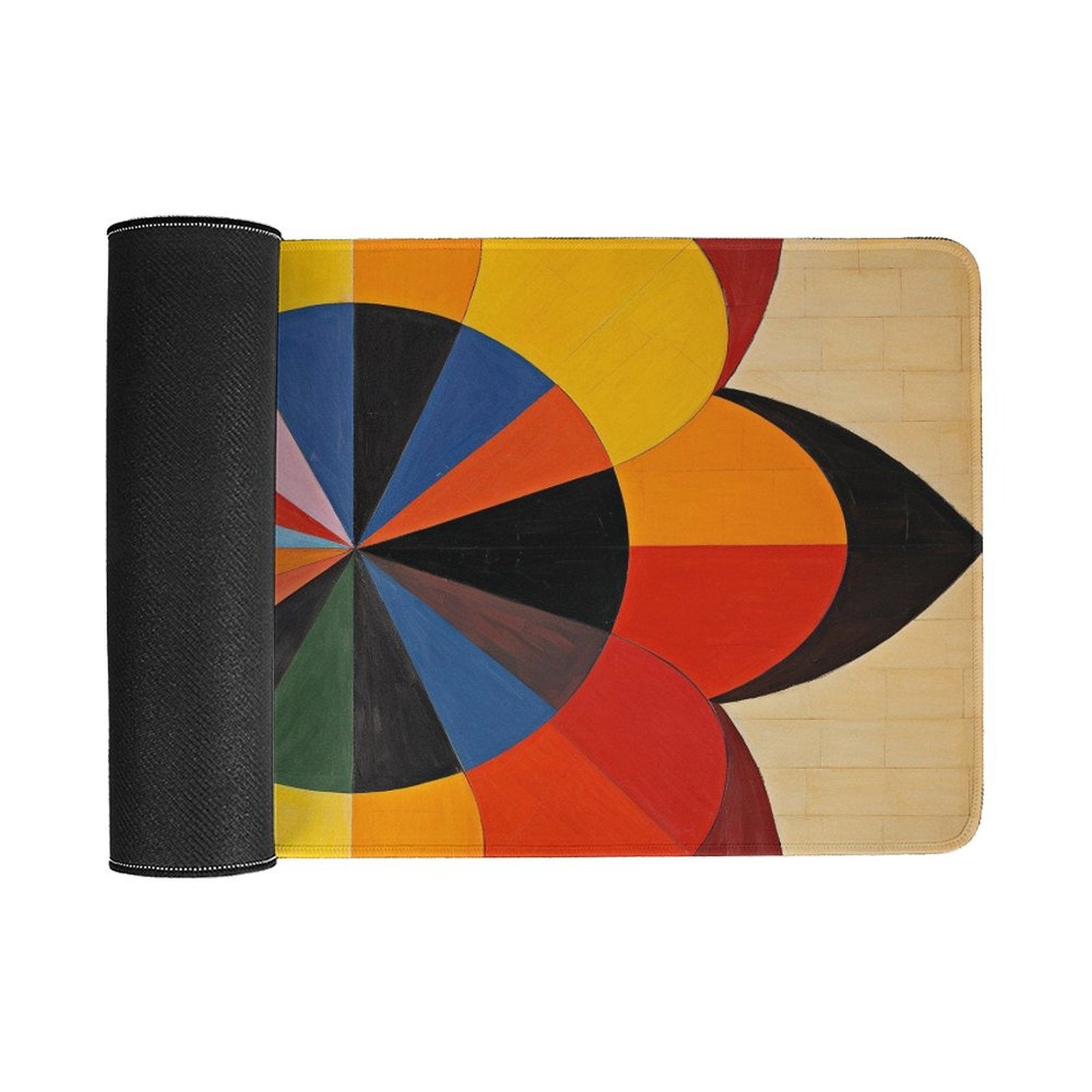 Slip Rubber Mouse Pad with Stitched Edges