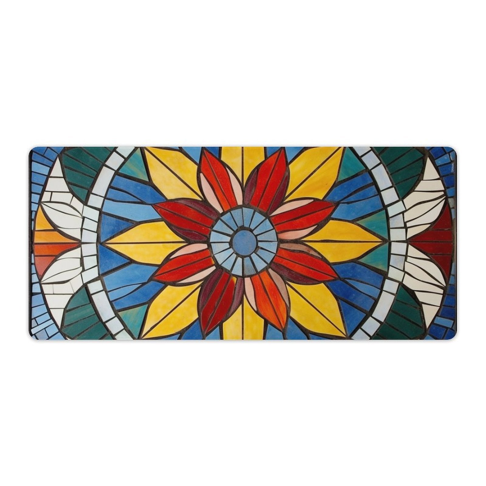 Slip Rubber Mouse Pad with Stitched Edges