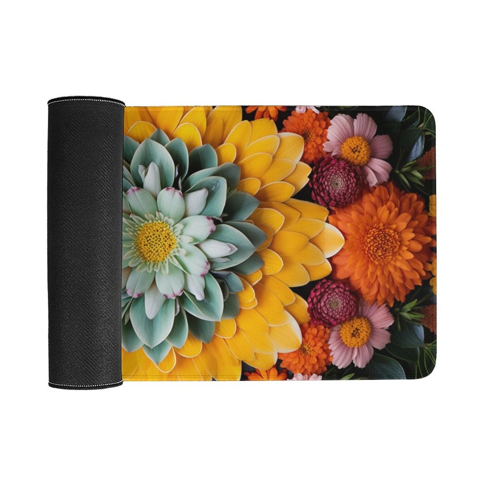 Slip Rubber Mouse Pad with Stitched Edges