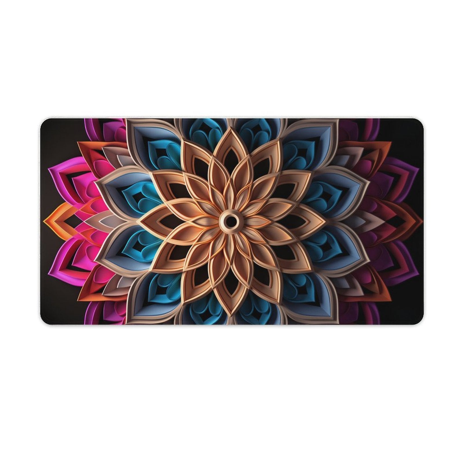 Slip Rubber Mouse Pad with Stitched Edges