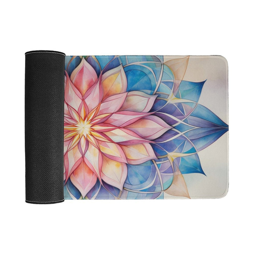 Slip Rubber Mouse Pad with Stitched Edges