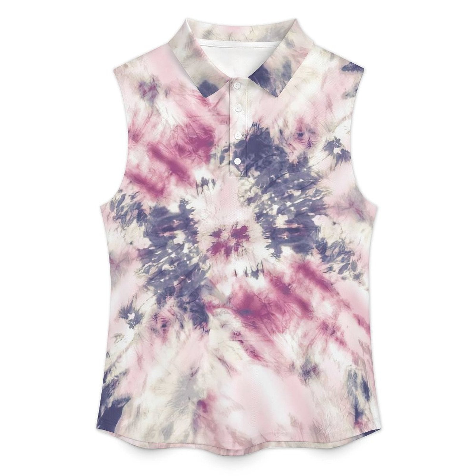 Sleeveless Tank Top Simple Tie Dye