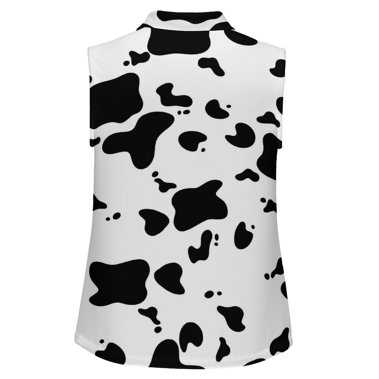 Animal print Sleeveless Tank Top Dairy Cow Pattern Animal