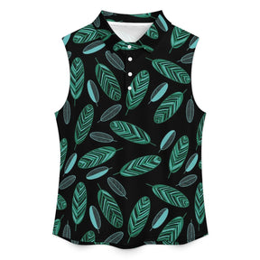 Summer vibes Sleeveless Tank Top Oval, Leaf