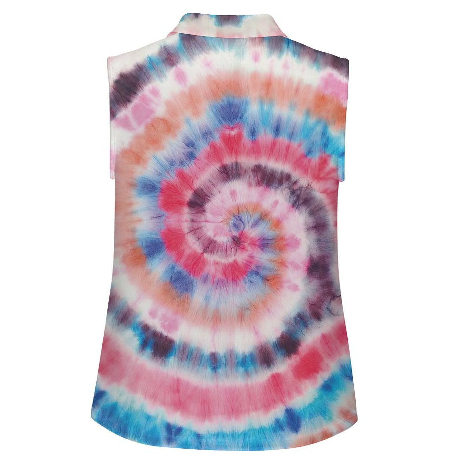 Sleeveless Tank Top Colorful Tie Dye