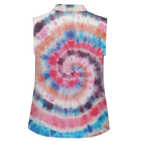 Sleeveless Tank Top Colorful Tie Dye