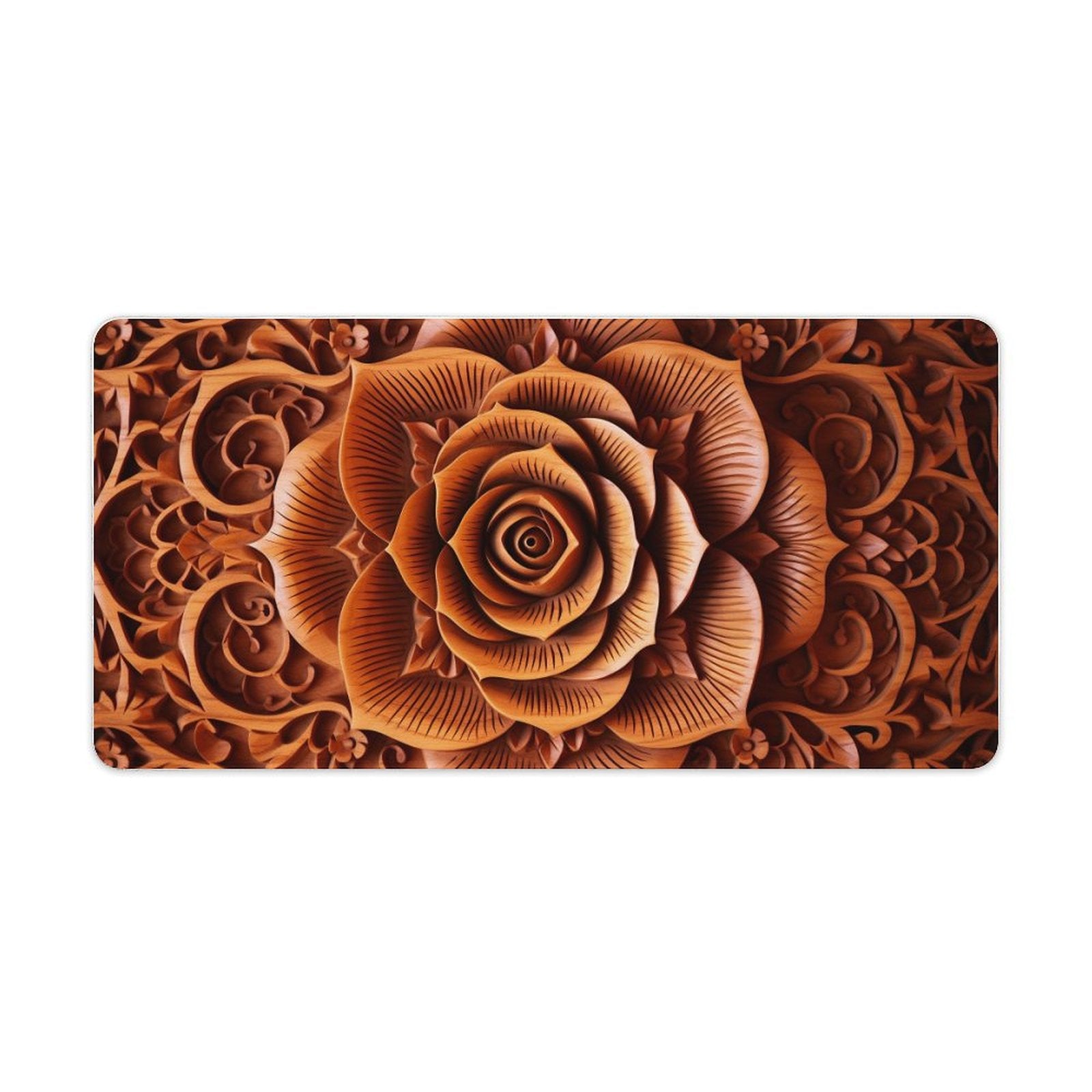 Slip Rubber Mouse Pad with Stitched Edges