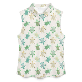 Summer vibes Sleeveless Tank Top Marine Shellfish Pattern