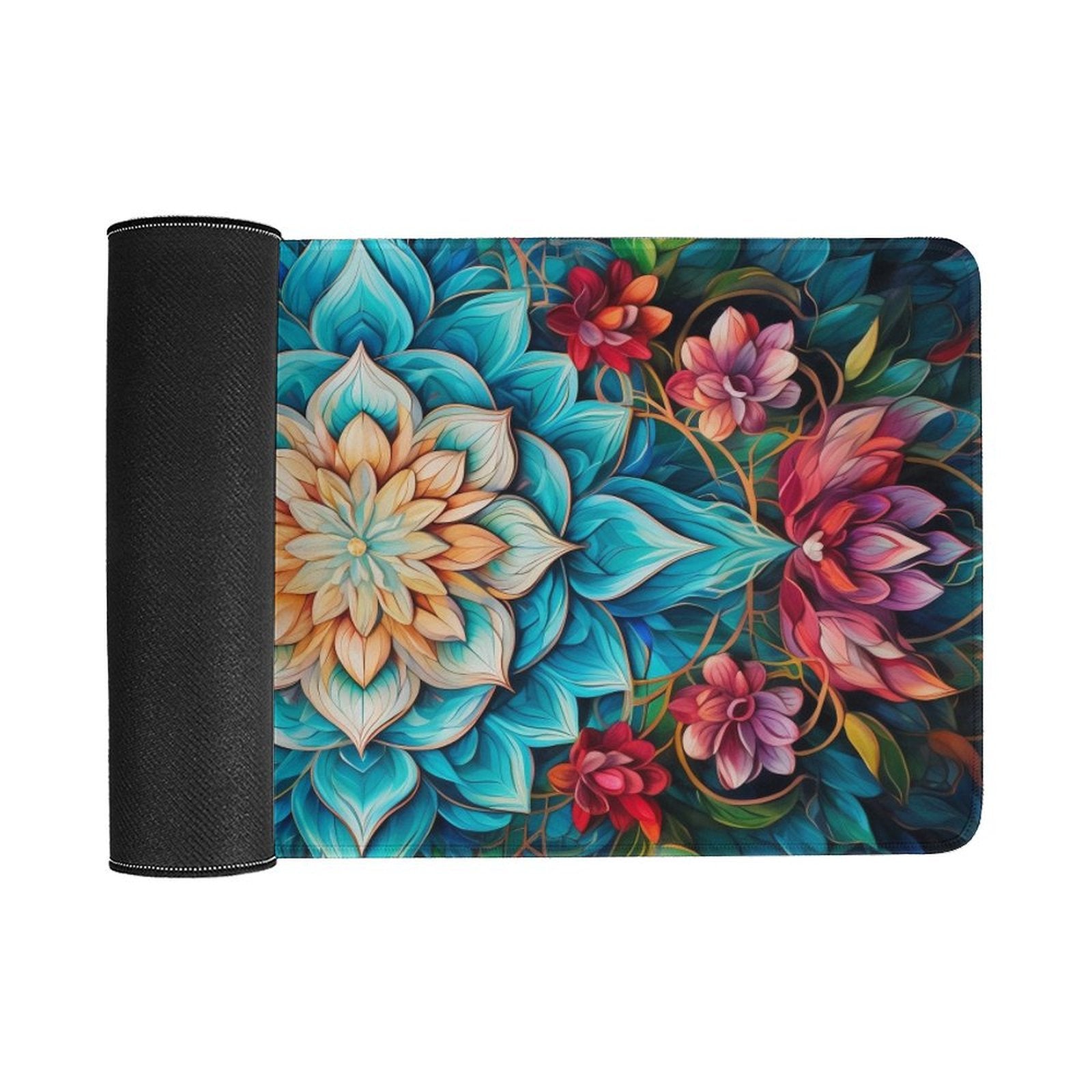 Slip Rubber Mouse Pad with Stitched Edges