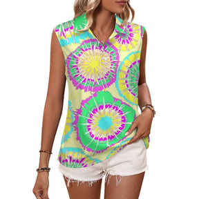 Sleeveless Tank Top Tie-dyed Fabric4