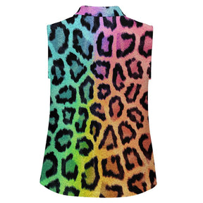 Animal print Sleeveless Tank Top Color Leopard Print