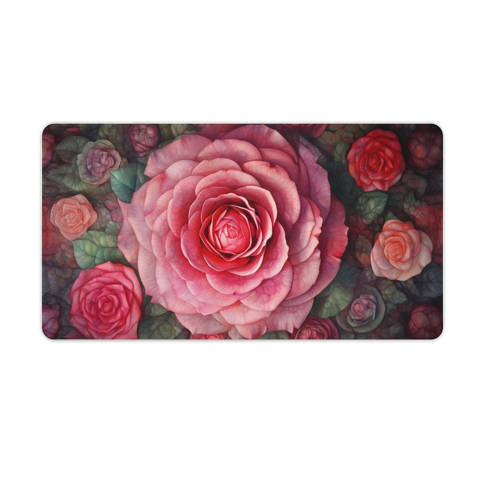 Slip Rubber Mouse Pad with Stitched Edges