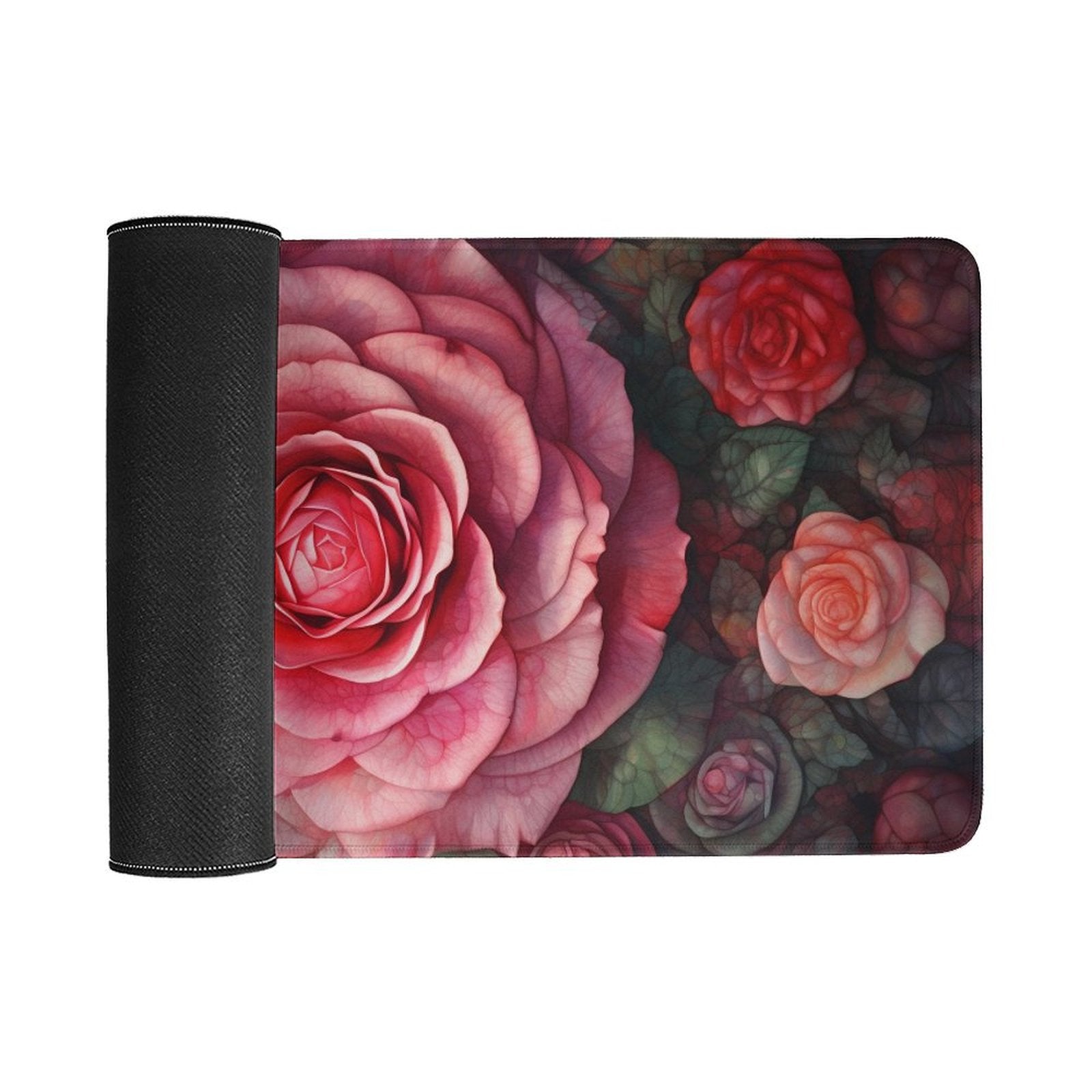 Slip Rubber Mouse Pad with Stitched Edges