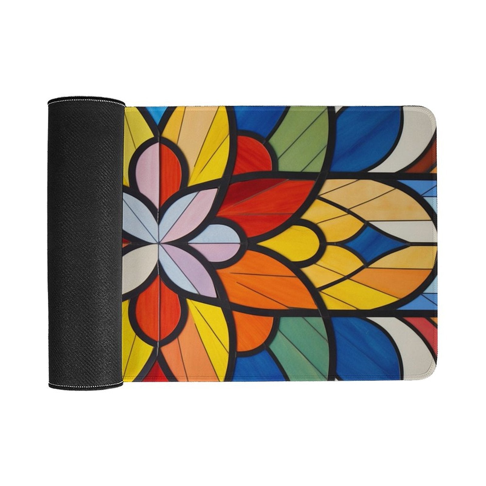 Slip Rubber Mouse Pad with Stitched Edges