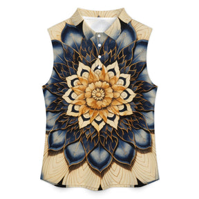 Sleeveless Collared Tank Top 009