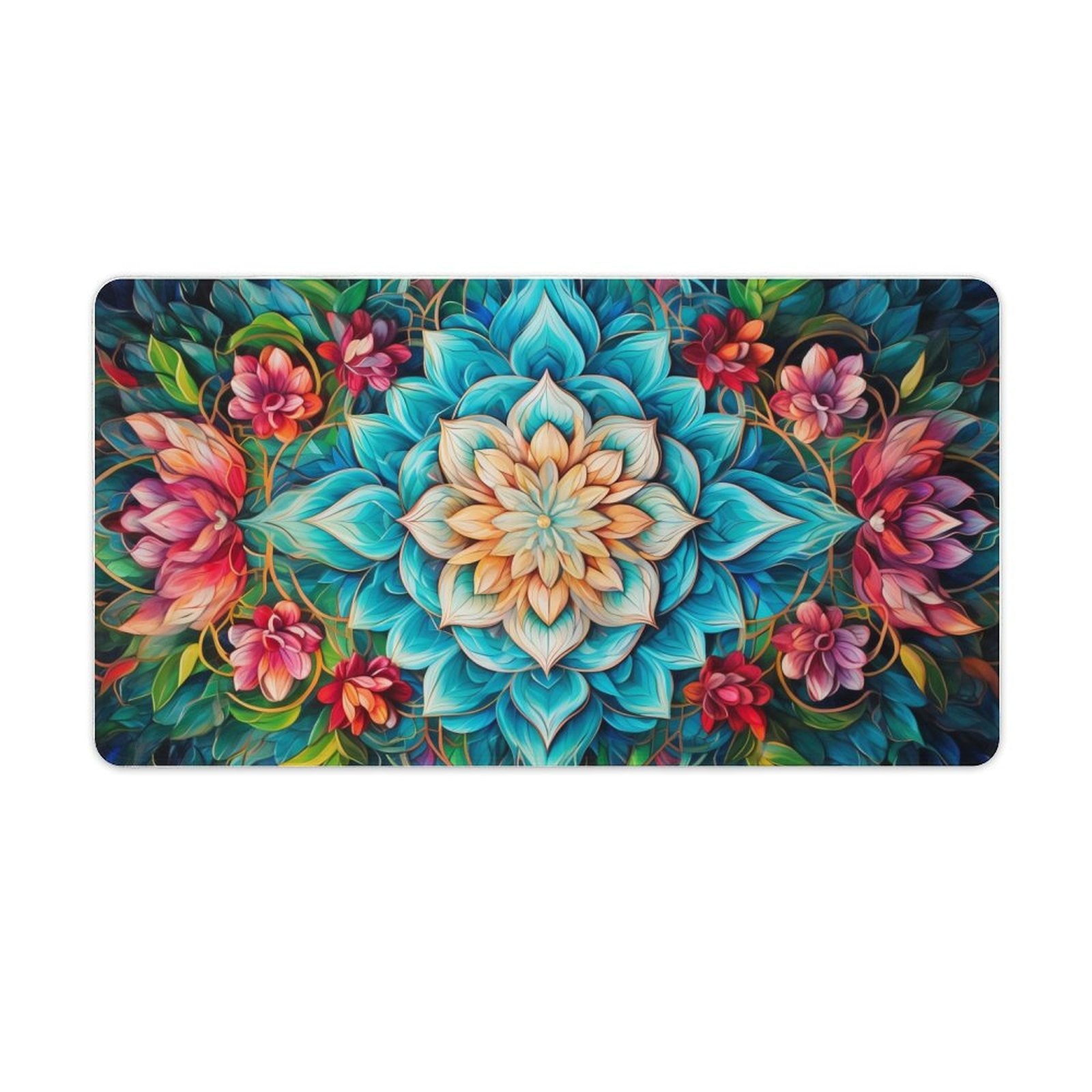 Slip Rubber Mouse Pad with Stitched Edges