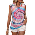 Sleeveless Tank Top Colorful Tie Dye