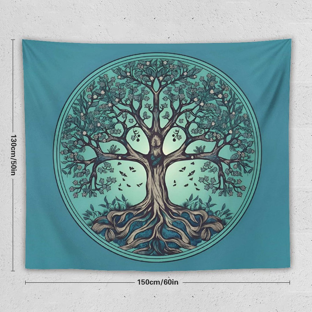 Tapiz de pared de árbol
