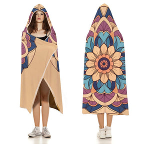 Lotus Hooded Blanket