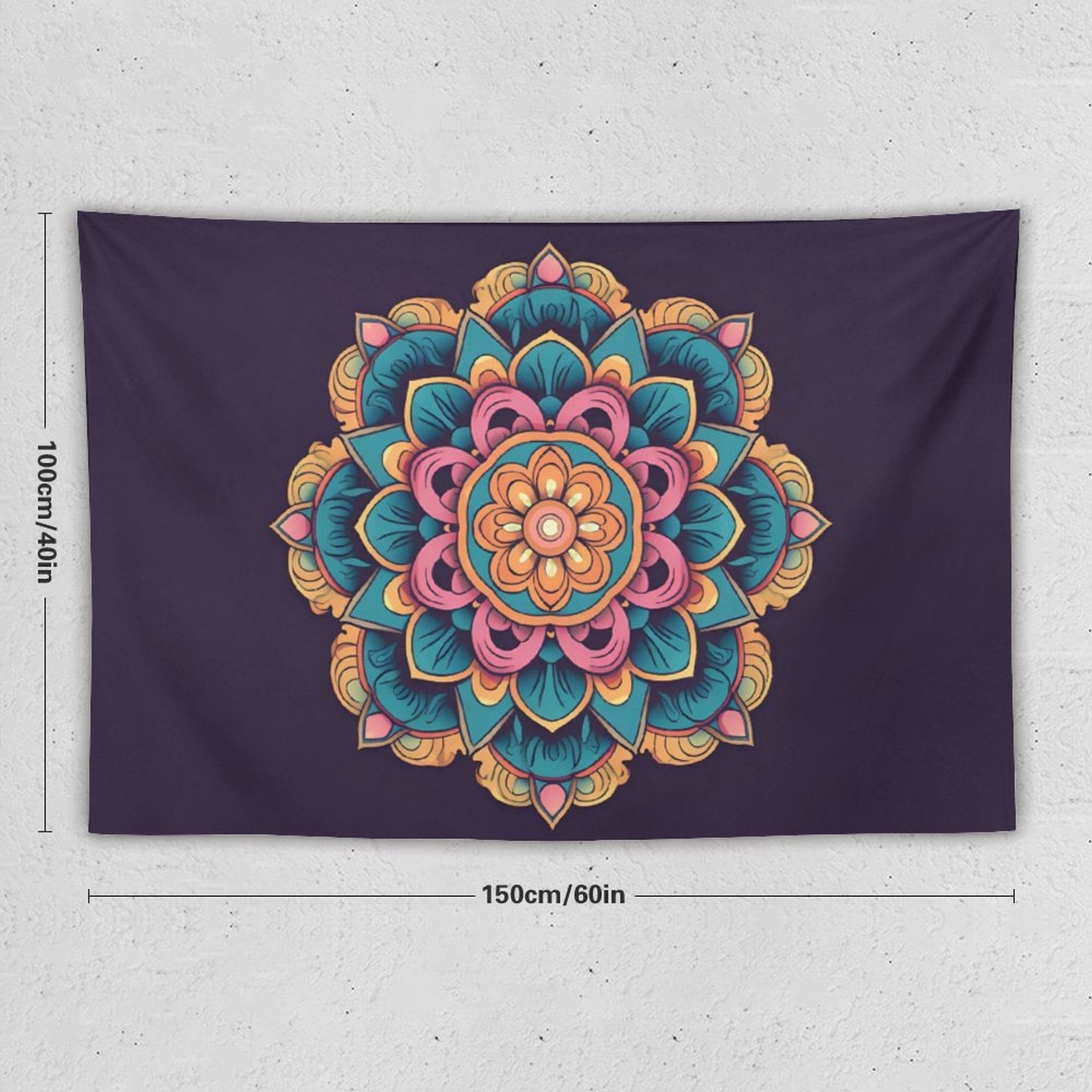 Tapiz de pared de flores