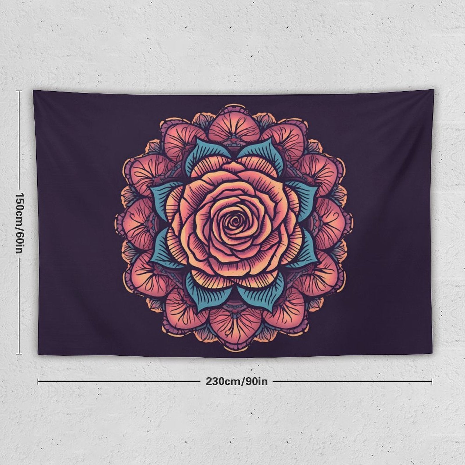 Rose Wall Tapestry