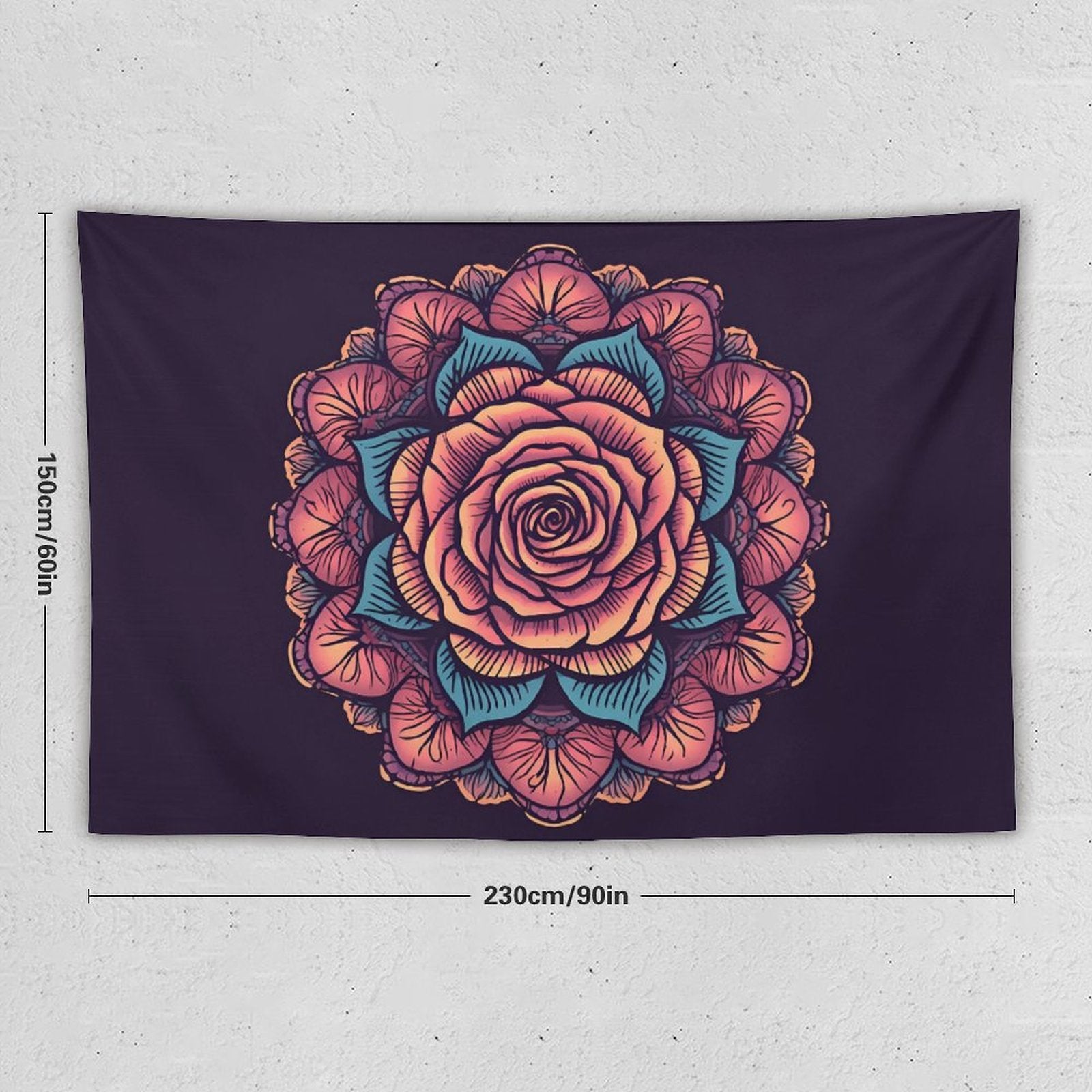 Rose Wall Tapestry